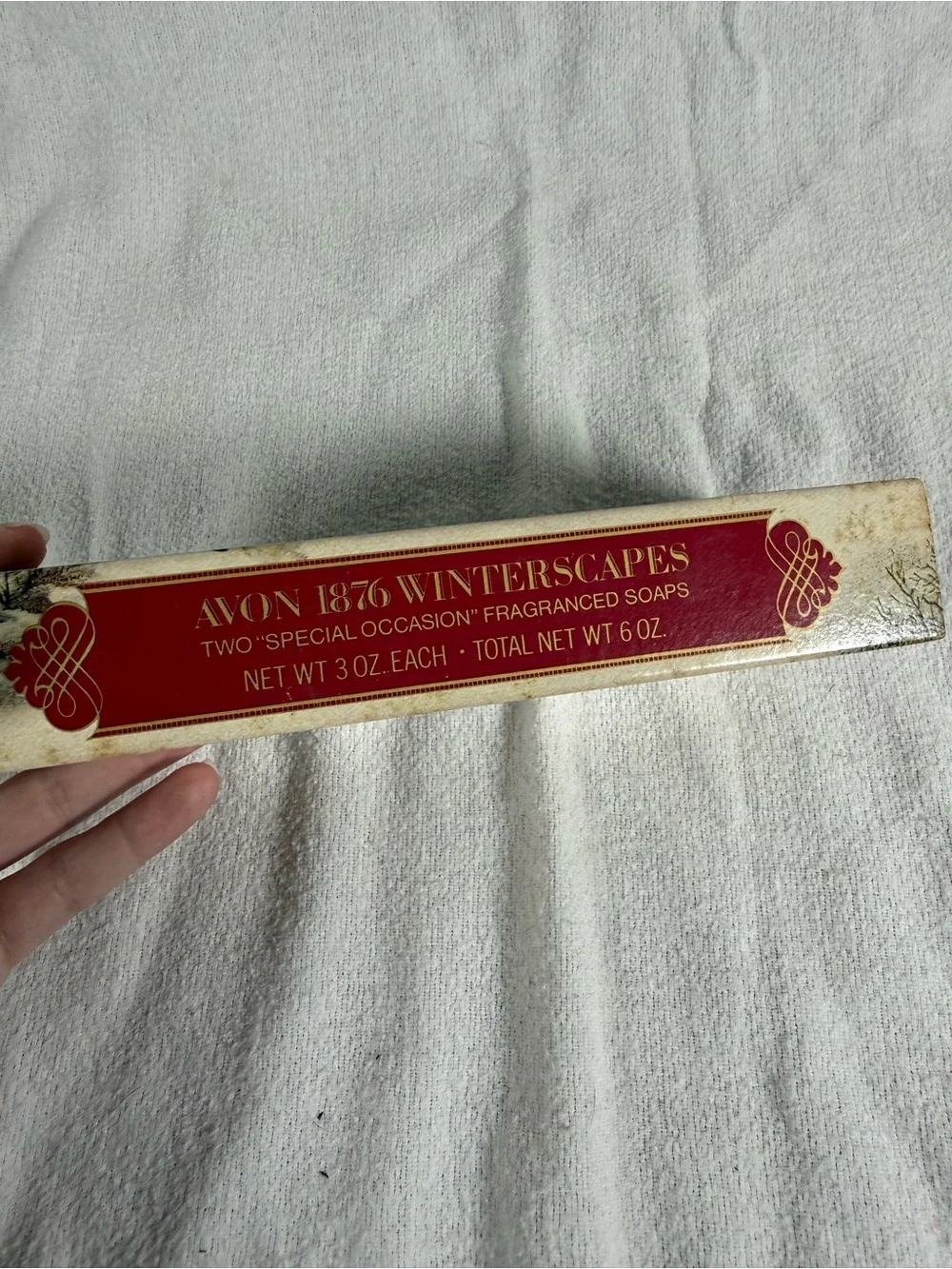 Vintage Avon 1876 Winterscapes Two Special Occassion 3 OZ. Fragranced Soaps